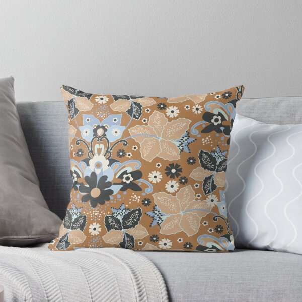 Item preview, Retro Boho Flowers, Beige version designed and sold by Alex  Blud.