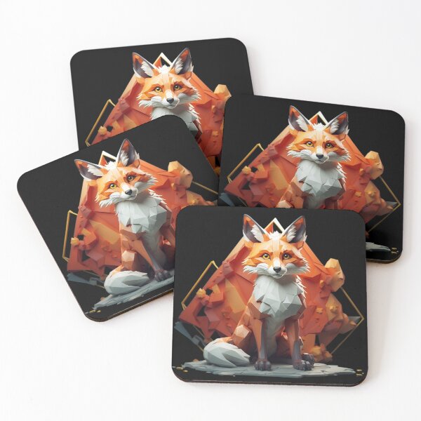 Item preview, Geometrical Orange Fox  designed and sold by PolygonPinnacle.