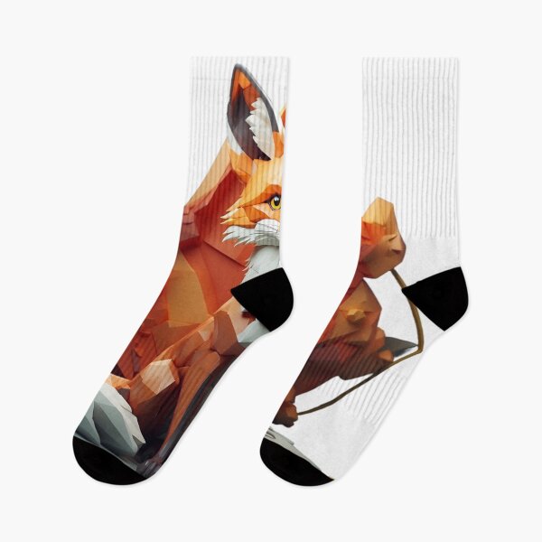 Item preview, Geometrical Orange Fox  designed and sold by PolygonPinnacle.