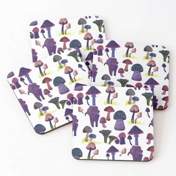 Item preview, Mycelial Network Wild Mushroom Pattern - Enchanting Forest Floor Fungi Design designed and sold by Jemma Jamie Skidmore.
