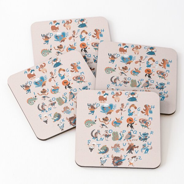 Item preview, Stylish Animals Alphabet  designed and sold by UVAART.
