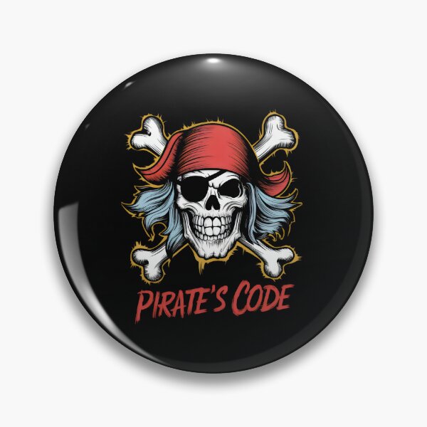 Aperçu de l'œuvre Crânes de pirates Jolly Roger - « Pirates : Le Jolly Roger en haute mer et l'équipage du bonnet noir » créée et vendue par stickercuffs.