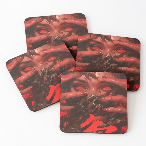Item preview, Japanese Asian Girl Covering Her Face Horror Anime designed and sold by Nightarcade.