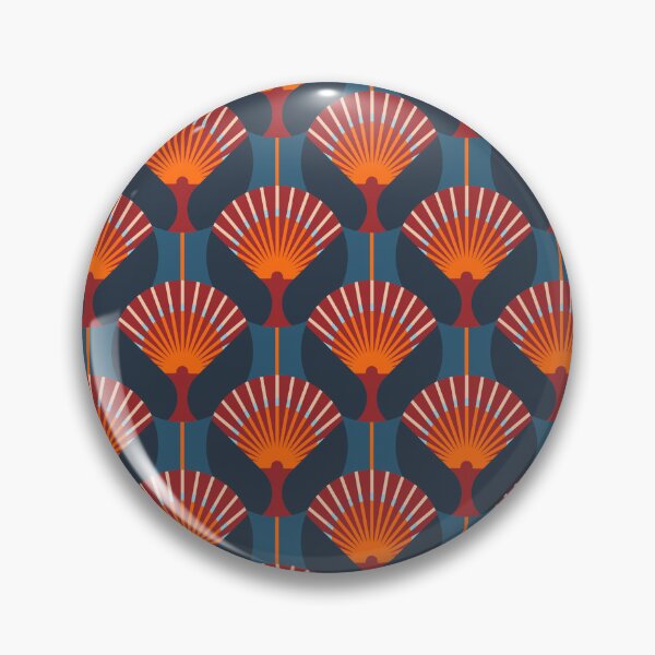 Item preview, Art Deco Fan, Orange and Blue Version designed and sold by Alex  Blud.