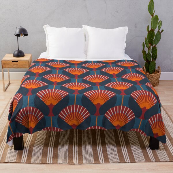 Item preview, Art Deco Fan, Orange and Blue Version designed and sold by Alex Blud.