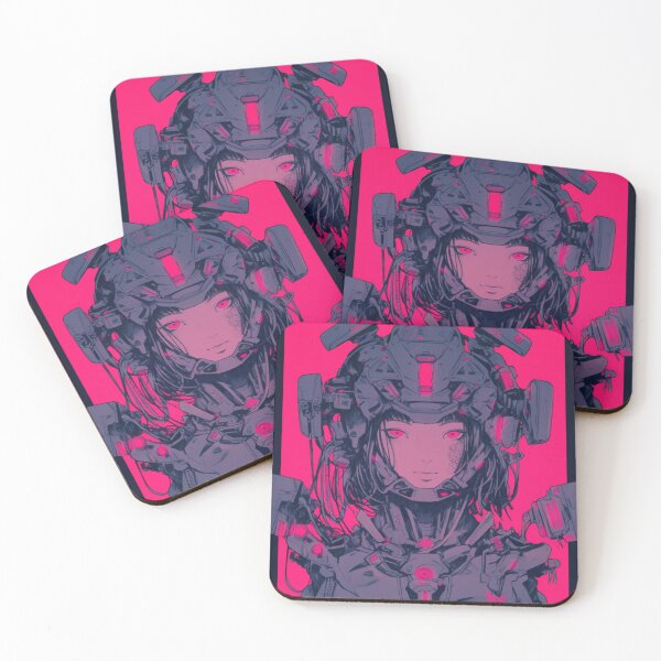 Item preview, Anime Girl In a Power Armor Cyberpunk 80s Anime designed and sold by Nightarcade.