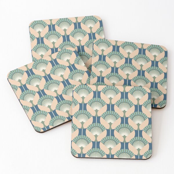 Item preview, Art Deco Fan, Beige-blue version designed and sold by Alex  Blud.