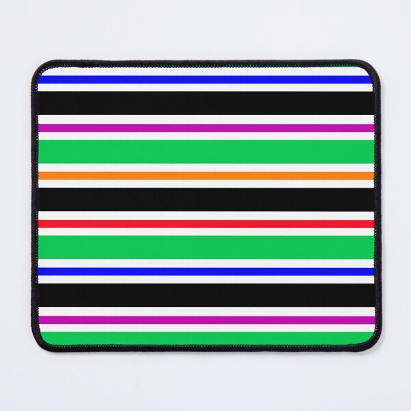 Item preview, Green Black Colorful Stripes Pattern designed and sold by PatternTitan.