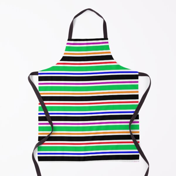 Item preview, Green Black Colorful Stripes Pattern designed and sold by PatternTitan.