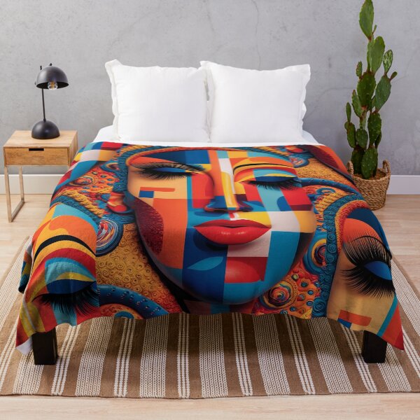 Item preview, abstract digital artwork featuring a stylized human face designed and sold by DAYMONDAY1976.