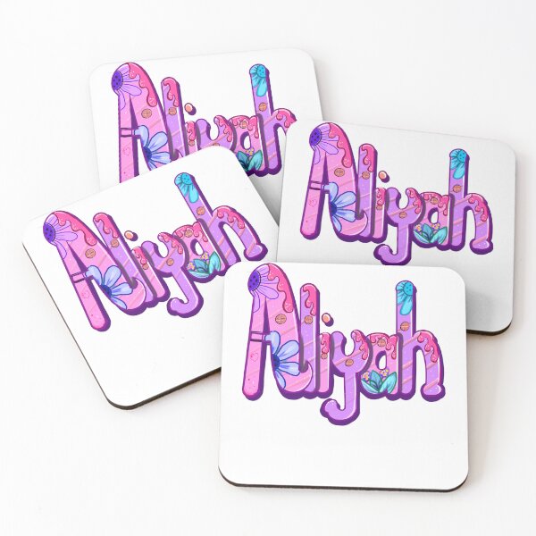 Item preview, Aliyah popular girls and women first name in purple with drips. Personalized personalised customised name Aliyah designed and sold by Artonmytee.