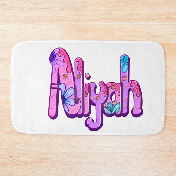 Item preview, Aliyah popular girls and women first name in purple with drips. Personalized personalised customised name Aliyah designed and sold by Artonmytee.