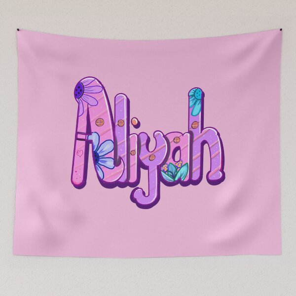 Item preview, Aliyah popular girls and women first name in purple. Personalized personalised customised name Aliyah designed and sold by Artonmytee.