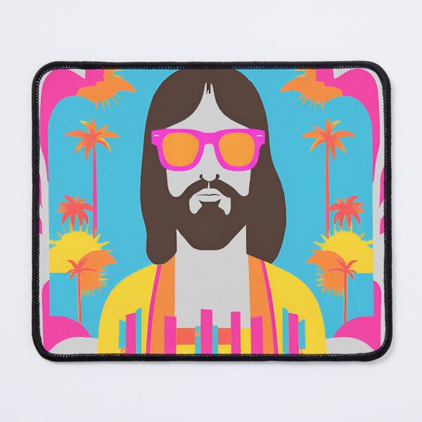 Item preview, Retro Jesus Is My Homeboy - Pop Art Sunglasses T-Shirt designed and sold by pixelandcrafted.
