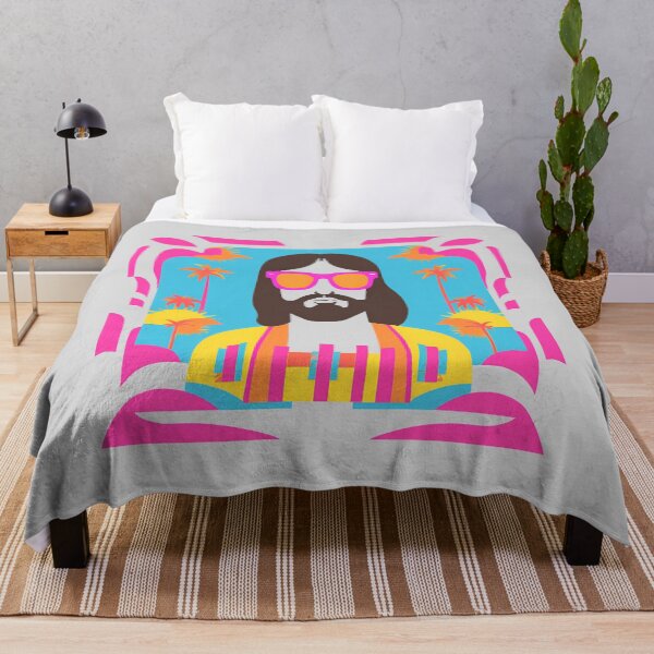 Item preview, Retro Jesus Is My Homeboy - Pop Art Sunglasses T-Shirt designed and sold by pixelandcrafted.