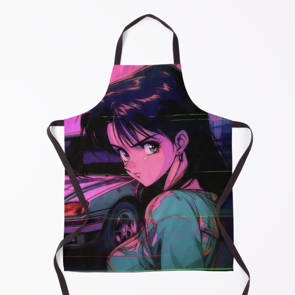 Item preview, 80s Anime Retro Girl Car Japanese Aesthetic Vaporwave designed and sold by glasseskyodai.