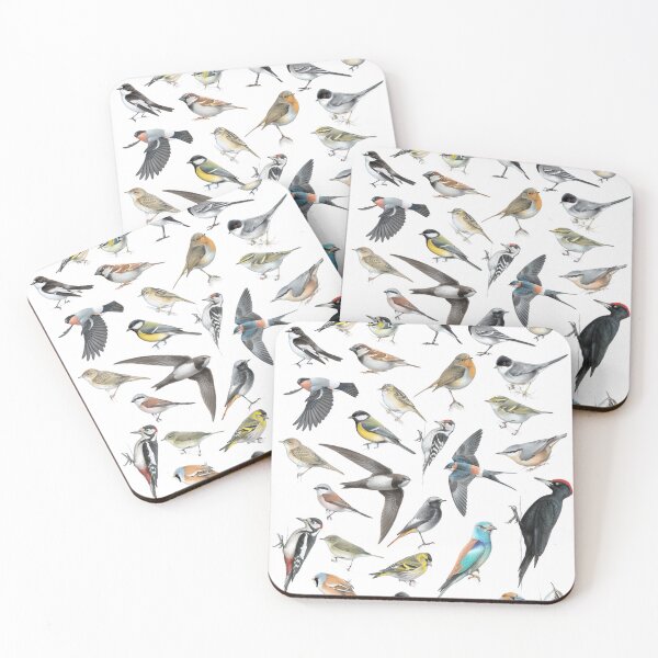 Item preview, European birds collage designed and sold by LucaMilioneArt.