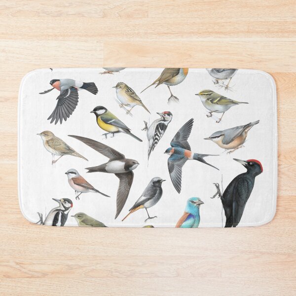 Item preview, European birds collage designed and sold by LucaMilioneArt.