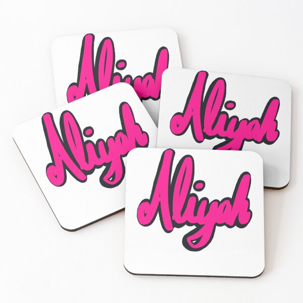 Item preview, Aliyah popular girls and women first name in cursive pink. Personalized personalised customised name Aliyah designed and sold by Artonmytee.