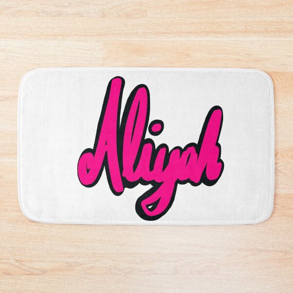 Item preview, Aliyah popular girls and women first name in cursive pink. Personalized personalised customised name Aliyah designed and sold by Artonmytee.