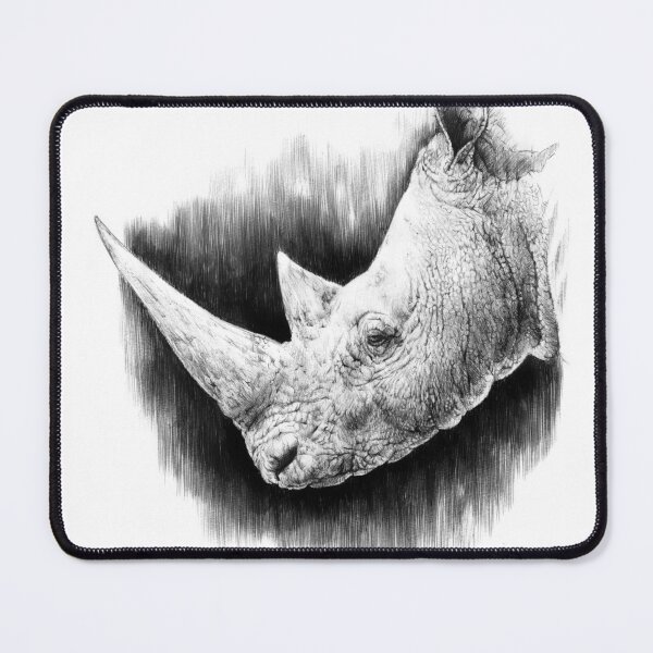 Item preview, rinoceronte blanco designed and sold by LucaMilioneArt.