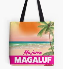 Magaluf Majorca beach travel poster Tote Bag