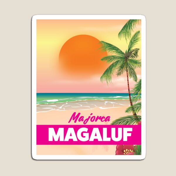 Strand-Reiseplakat Magaluf Majorca Magnet
