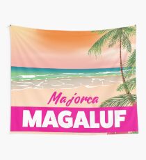 Magaluf Majorca beach travel poster Wall Tapestry