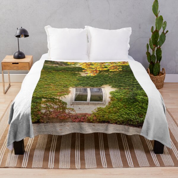 Item preview, the wall of an old house covered with creeper leafs autumn season,Vienna designed and sold by goceris.