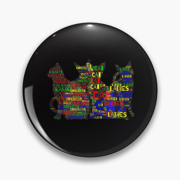 Item preview, Kamala Harris 2024 Cat Ladies WordCloud designed and sold by CoolCrazyQuirky.