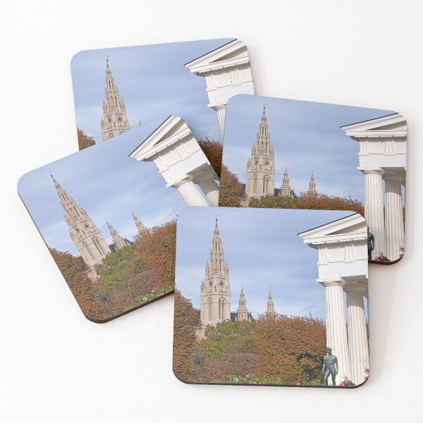 Item preview, Temple of Theseus in Volksgarten park with City Hall, Vienna designed and sold by goceris.