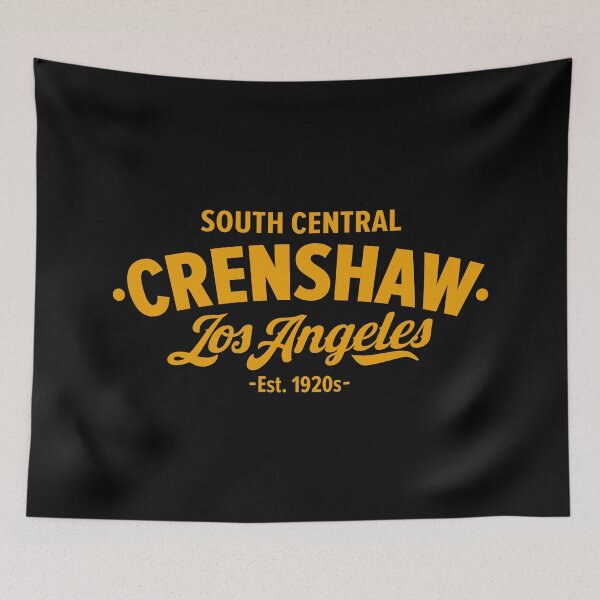 Item preview, South Central Los Angeles - Crenshaw Logo - yellow designed and sold by Boogosh.