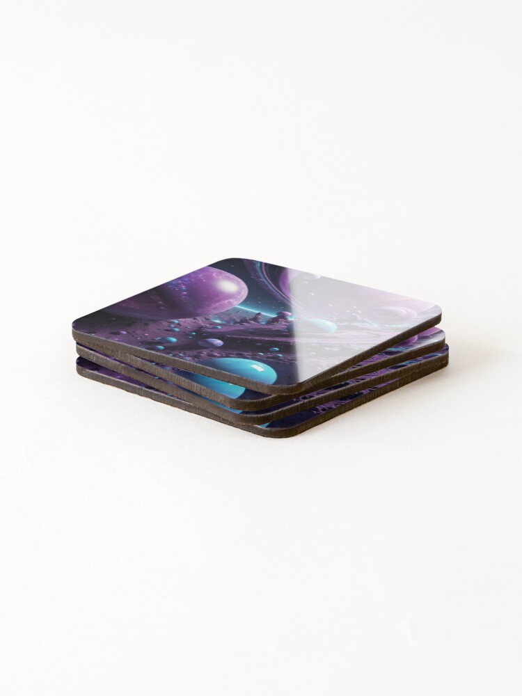 Thumbnail 4 of 5, Coasters (Set of 4), Hyper Multiverse - Parallel Worlds designed and sold by eXtraHumans.