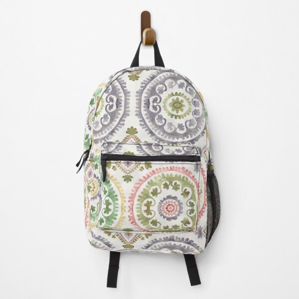 Item preview, Oriental Suzani vibes White designed and sold by Alessandro Remo Mazzoni Remotextiles.