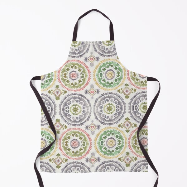 Item preview, Oriental Suzani vibes White designed and sold by Alessandro Remo Mazzoni Remotextiles.