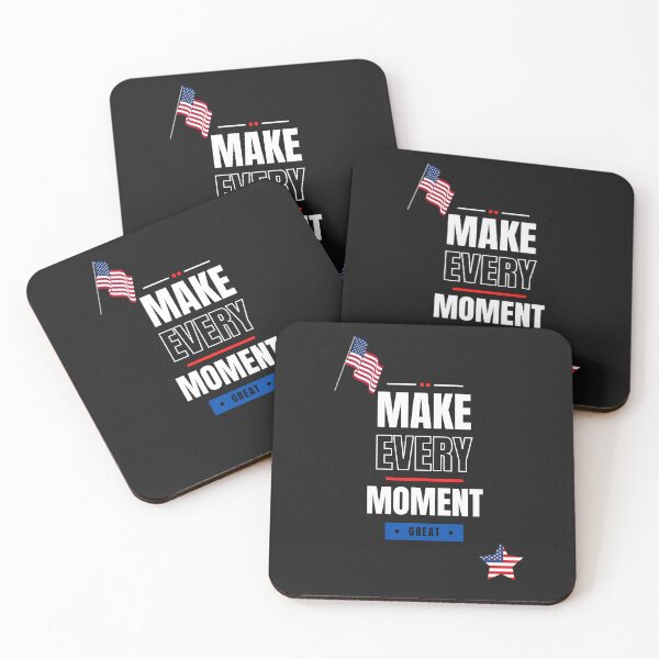 Item preview, Make Every Moment Great - Patriotic American Flag Design designed and sold by IWEARUWEAR.