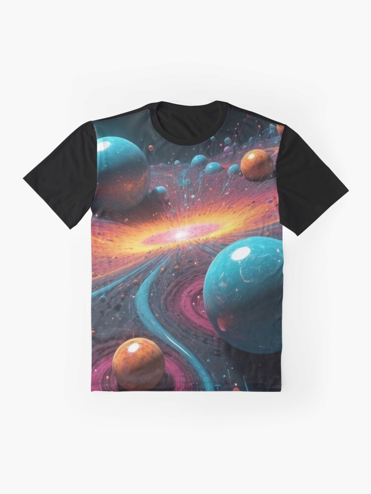 Thumbnail 4 of 5, Graphic T-Shirt, Multiverse Nexus - Parallel Worlds designed and sold by eXtraHumans.
