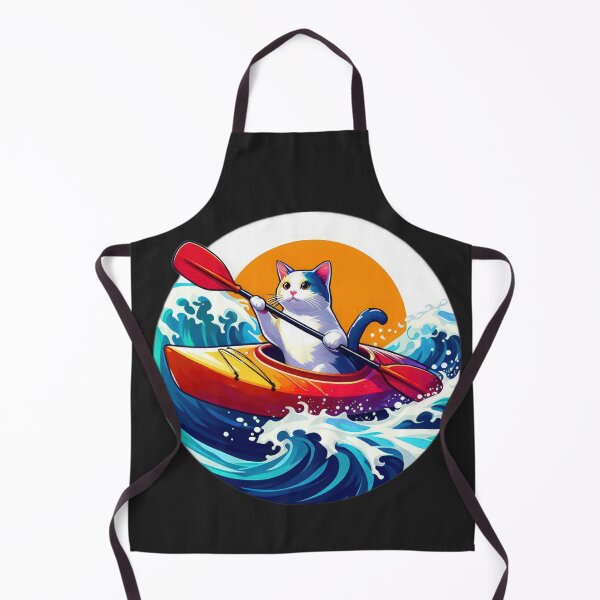 Item preview,   Summer Cat in a canoe kayak funny designed and sold by Expressions-Sel.