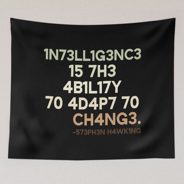Item preview, Intelligence Is The Ability To Adapt To Change - Only For Smart People 03 designed and sold by MadeByRobots.