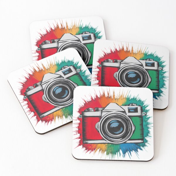 Item preview, colourful camera designed and sold by editattire.