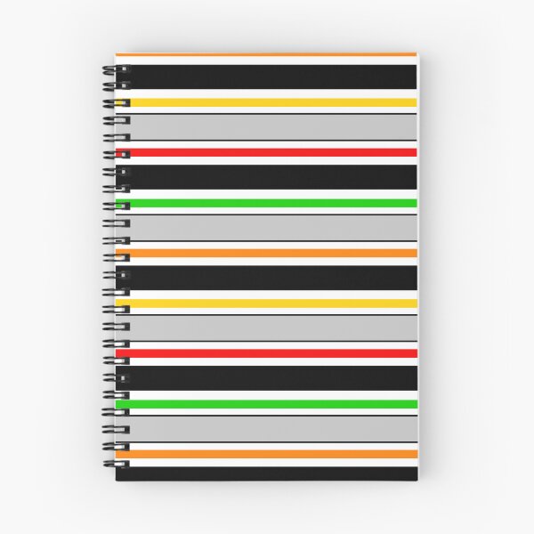 Item preview, Grey Black Colorful Stripes Pattern designed and sold by PatternTitan.