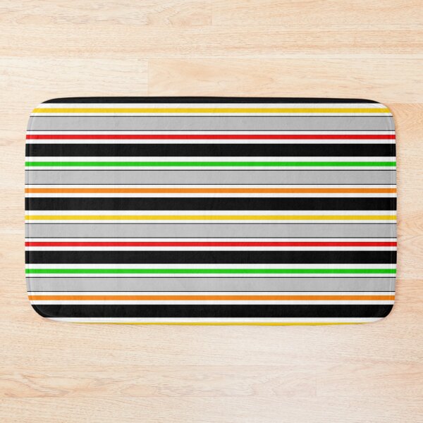 Item preview, Grey Black Colorful Stripes Pattern designed and sold by PatternTitan.