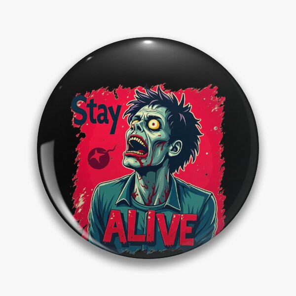 Item preview, Stay Alive Zombie Survival Poster designed and sold by artwaves.