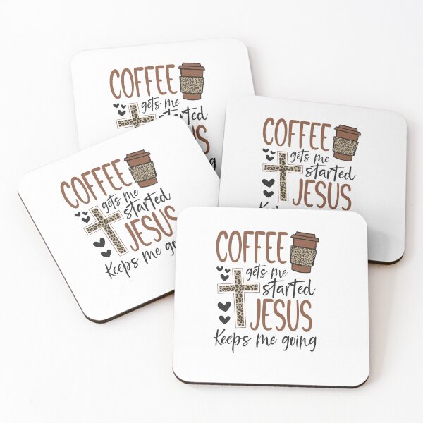 Item preview, Coffee gets me started JESUS keeps me going designed and sold by itrendstores.