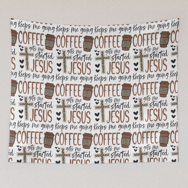 Item preview, Coffee gets me started JESUS keeps me going designed and sold by itrendstores.
