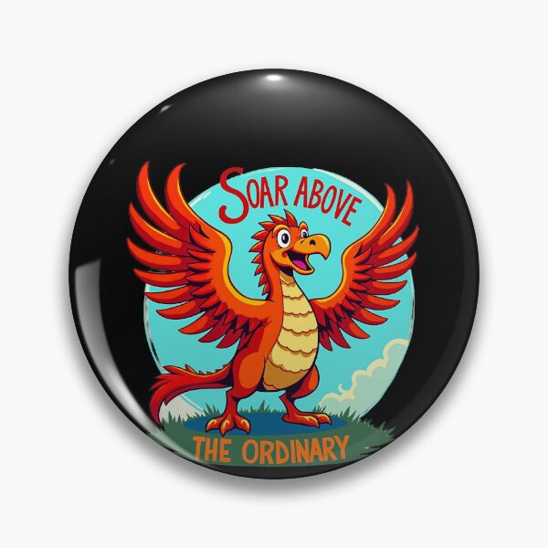 Item preview, Cartoon Phoenix with Motivational Text designed and sold by artwaves.