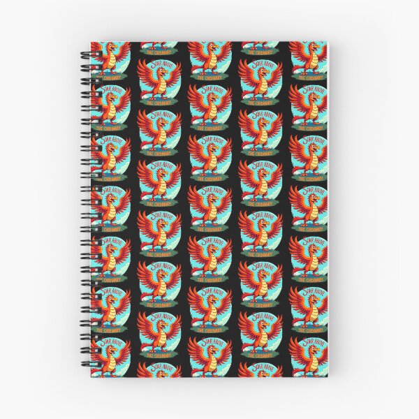Item preview, Cartoon Phoenix with Motivational Text designed and sold by artwaves.