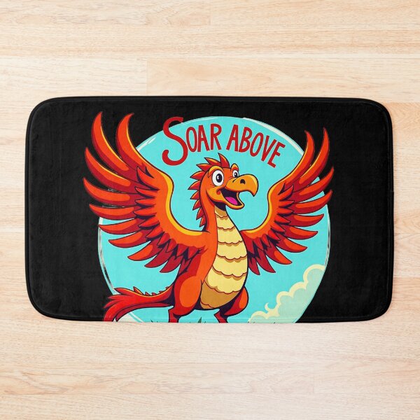 Item preview, Cartoon Phoenix with Motivational Text designed and sold by artwaves.