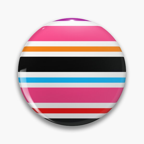 Item preview, Pink Black Colorful Stripes Pattern designed and sold by PatternTitan.