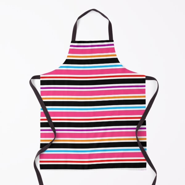Item preview, Pink Black Colorful Stripes Pattern designed and sold by PatternTitan.